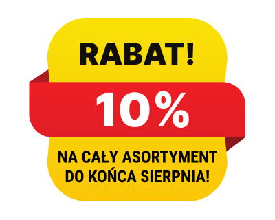 Rabat 10% na cały asortyment do końca sierpnia